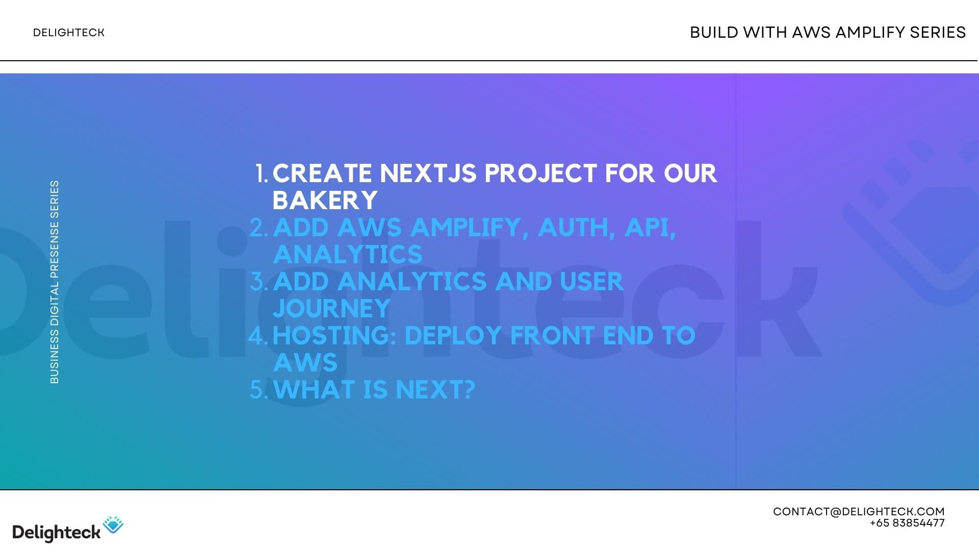 Create a NextJS project for our Bakery